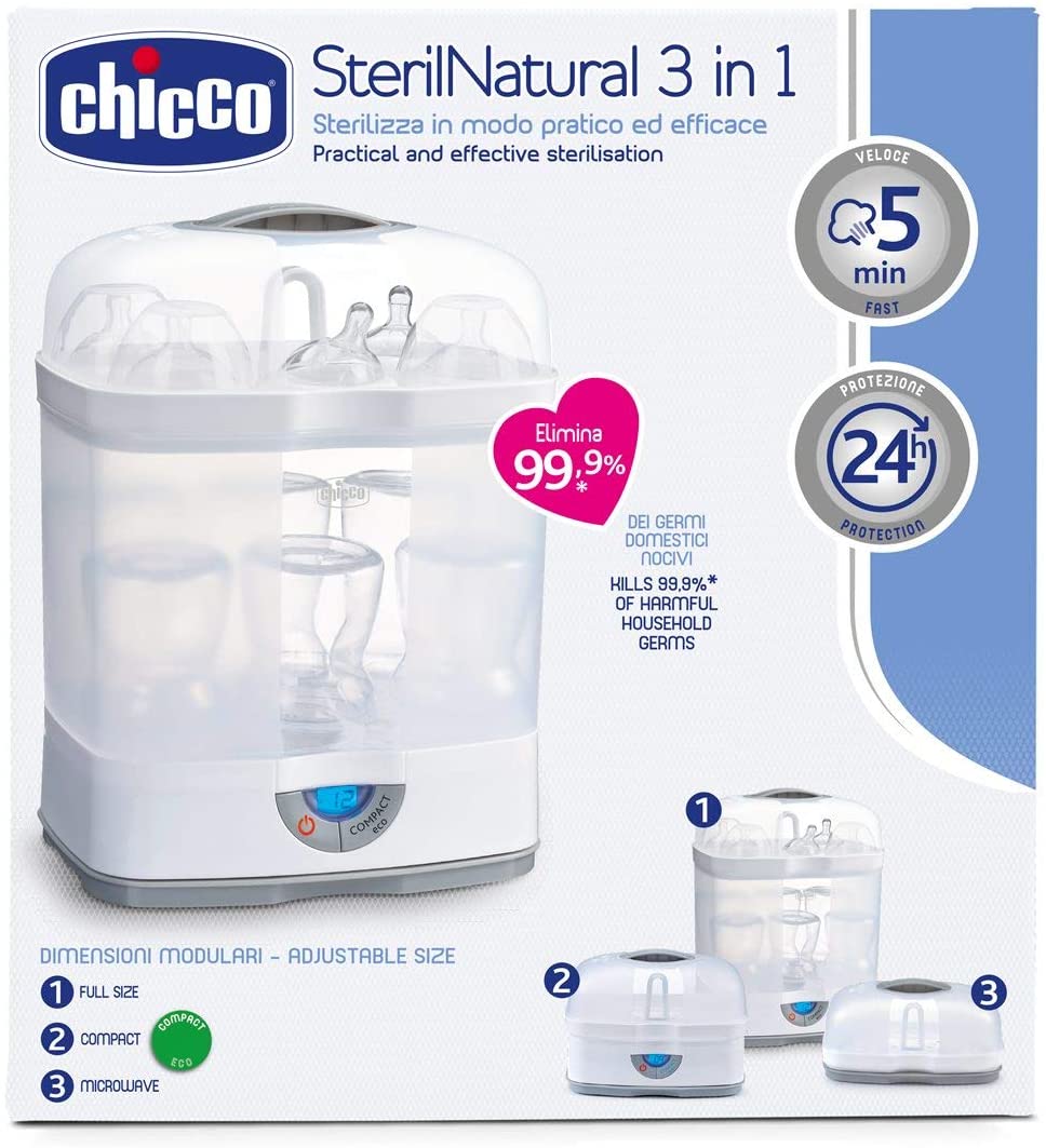 Stérilisateur 3 en 1 Chicco - Modulable et Rapide