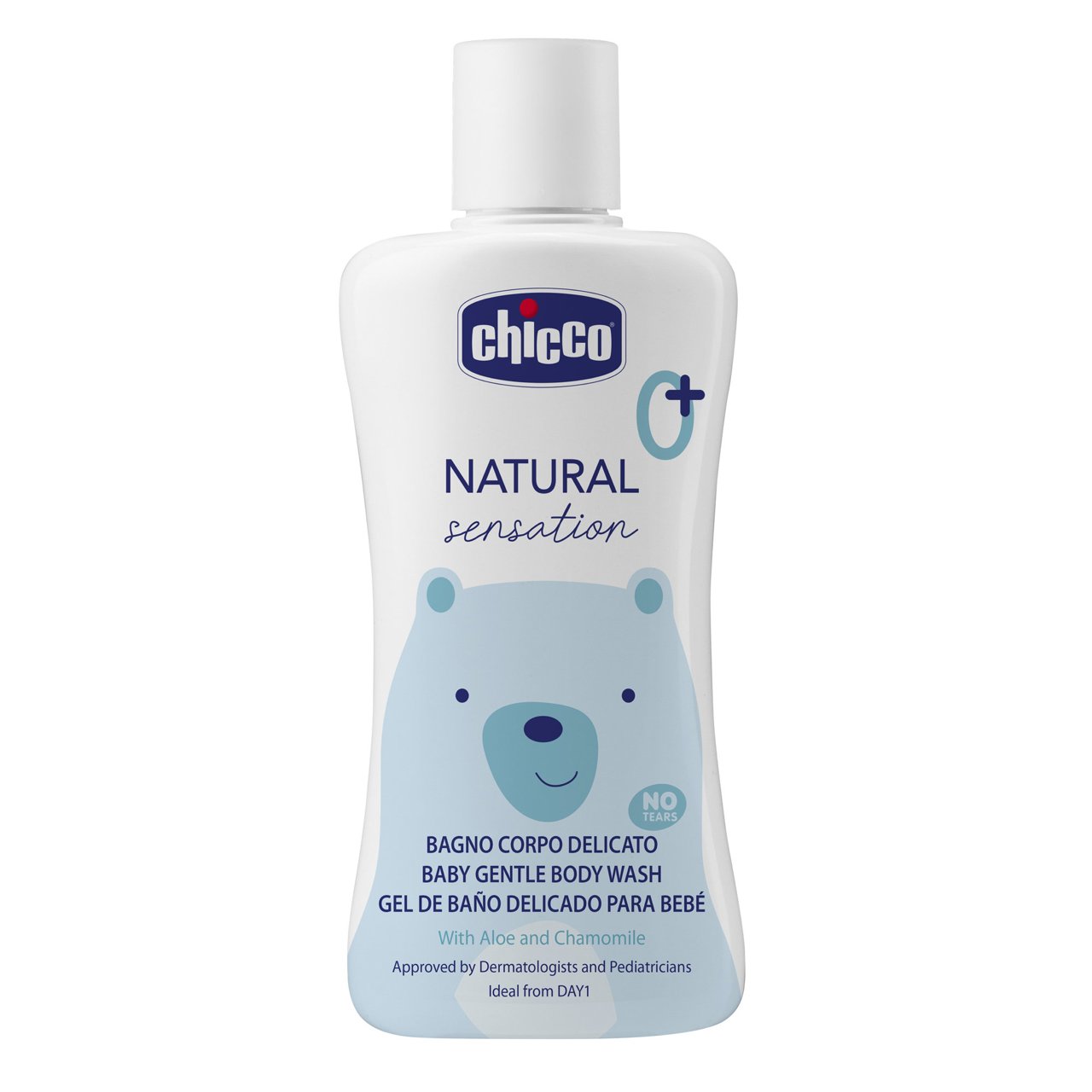 CH11529 Chicco Natural Sensation Baby Gentle Body Wash No Tears 200ml 0m 01