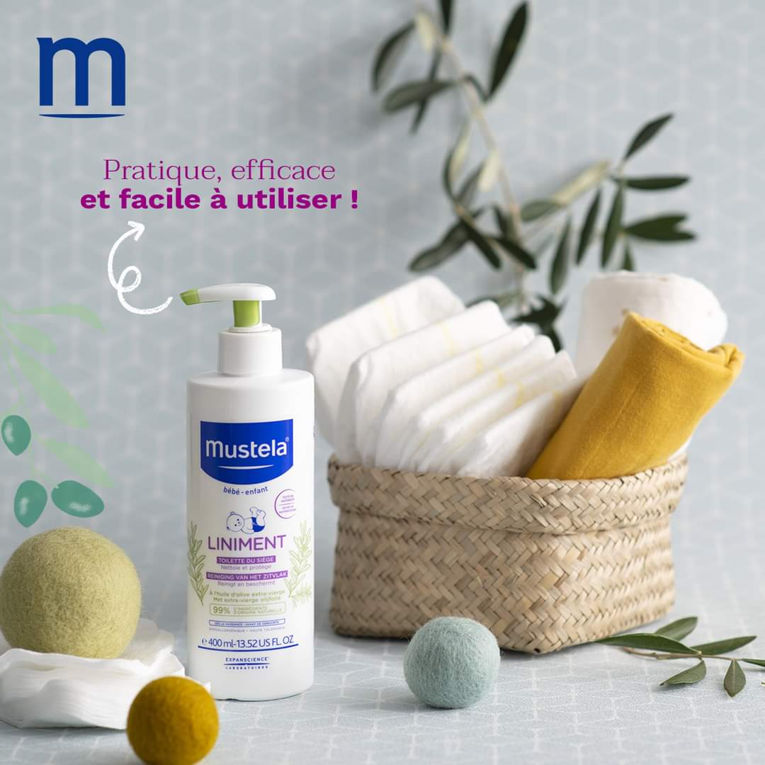 Liniment de toilette pour siège bébé - Soin nettoyant doux dès la naissance