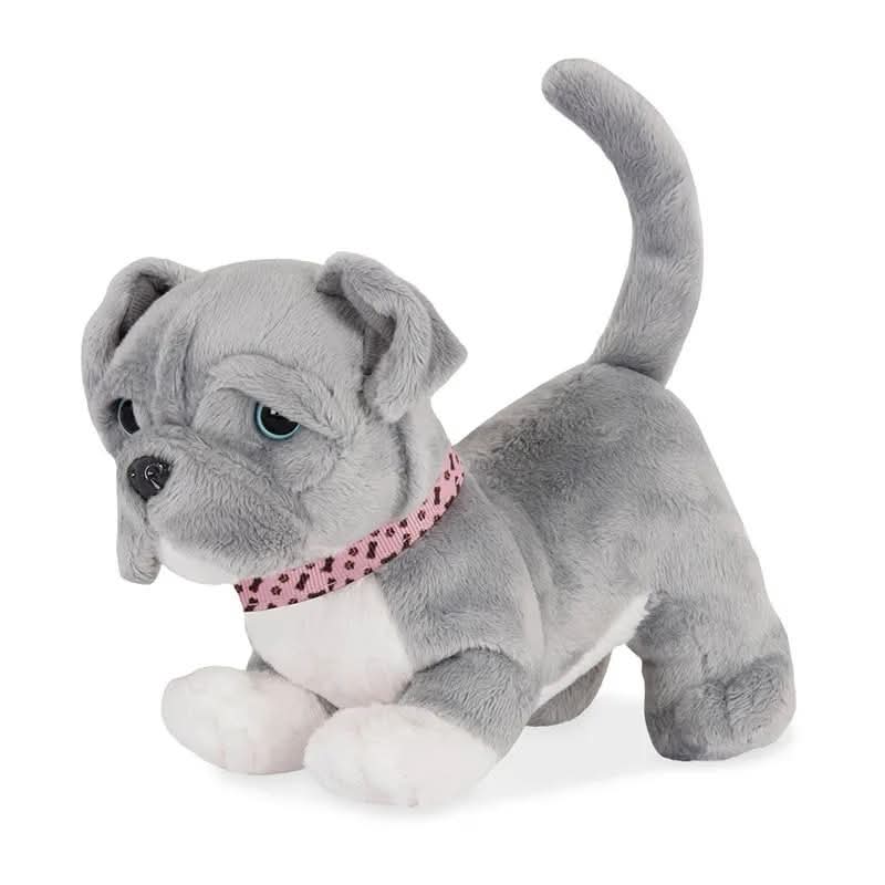 Peluche Bouledogue Français gris 26 cm Uni-Toys