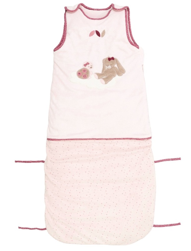 Gigoteuse bébé rose avec motifs - 0-6 mois