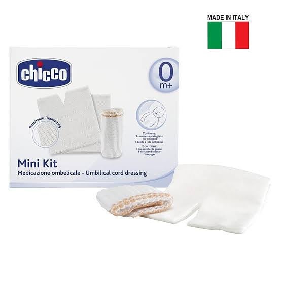 Mini Kit Soin Ombelical Chicco - Compresses et Bandes Stériles