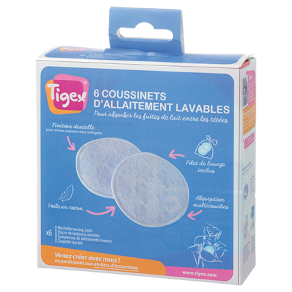 Tigex 6 Coussinets Dallaitement Lavable