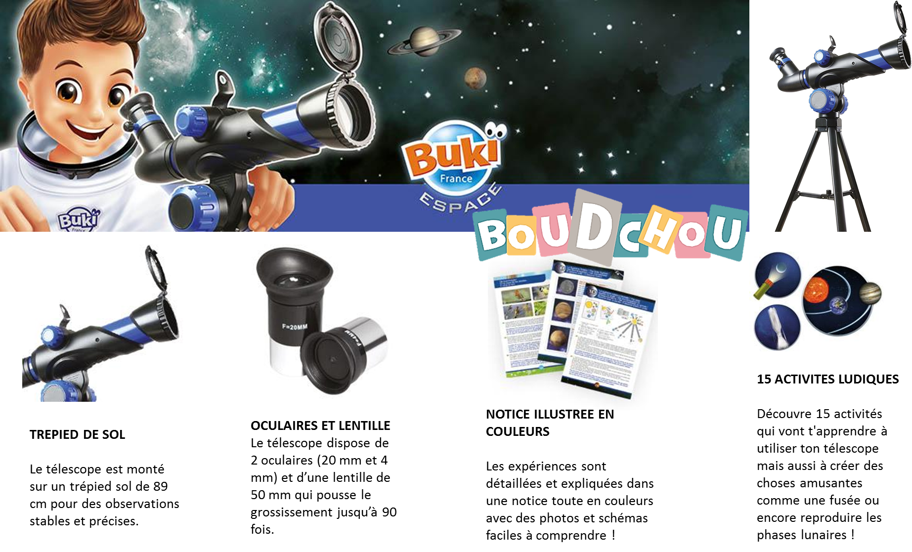 Télescope 15 Activités - Initiation à l'Astronomie