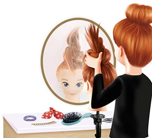 Tête à coiffer professionnelle avec accessoires et tutoriels