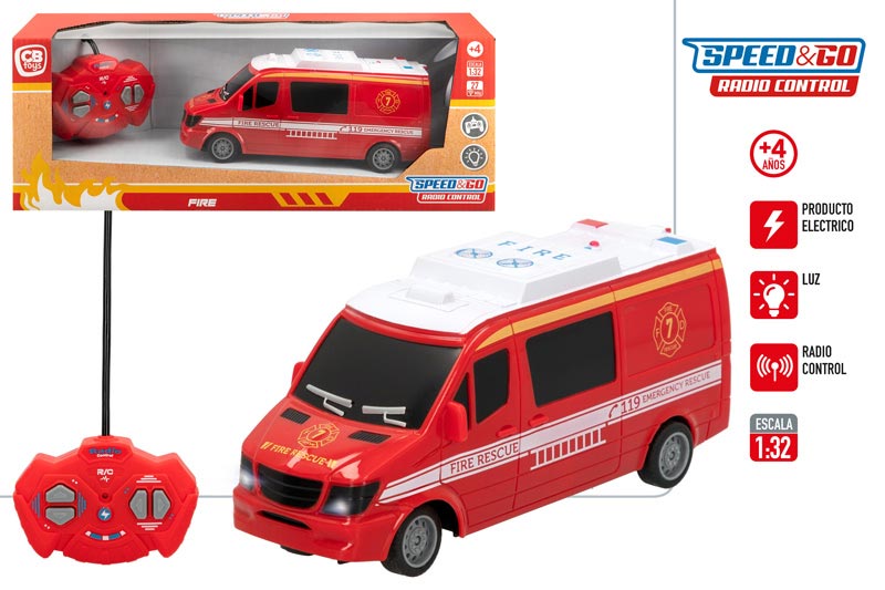 Camion Pompiers Radiocommandé avec Visseuse Électrique