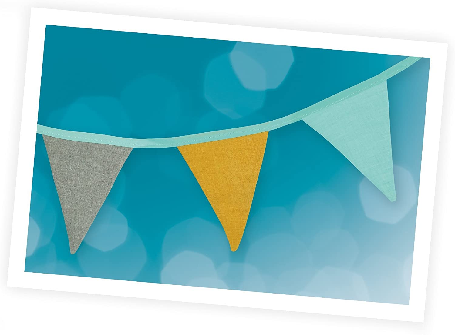 Guirlande Fanions Multicolore 14 Drapeaux Décoration Fête