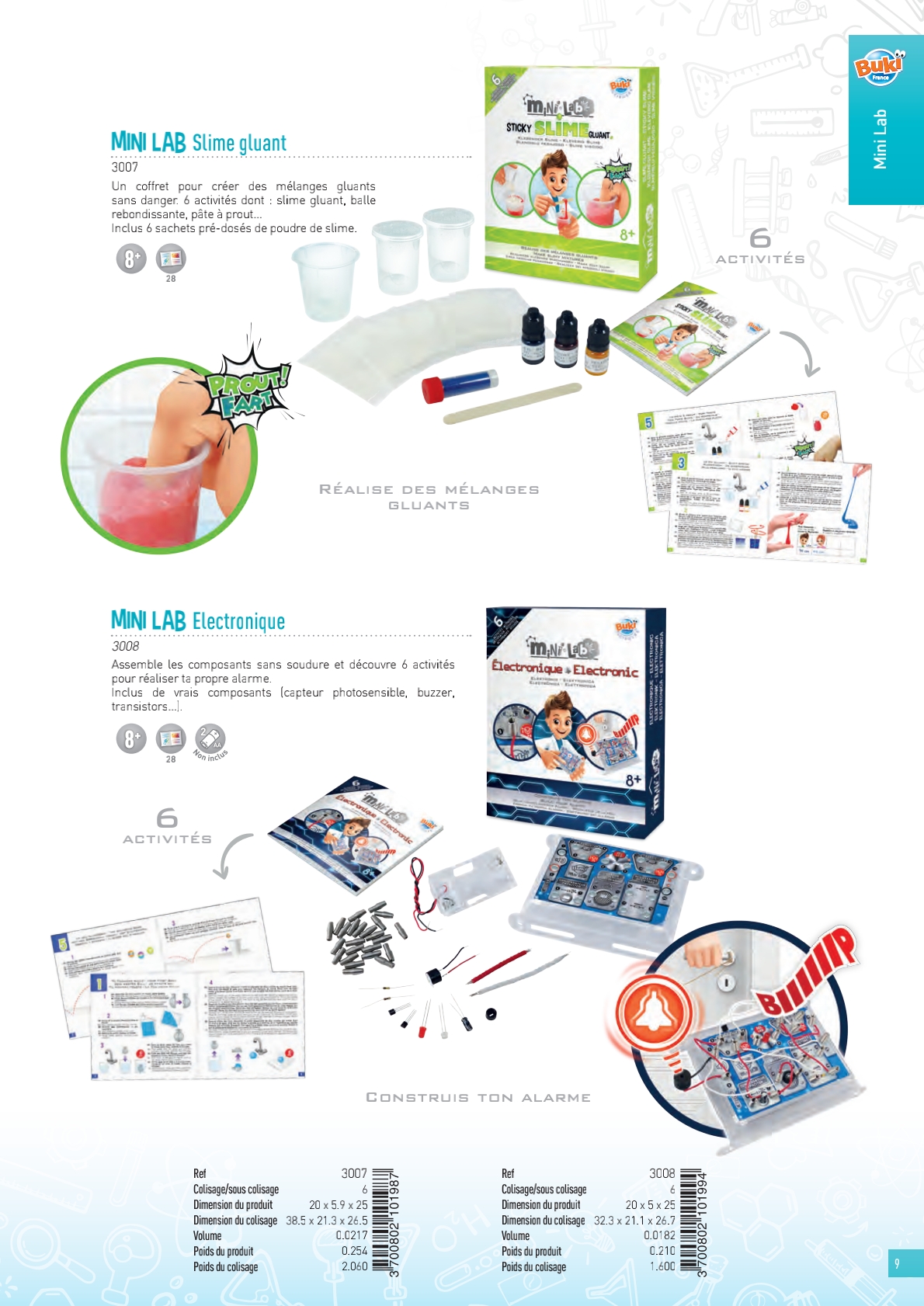Mini Lab Slime - Kit de 6 activités créatives