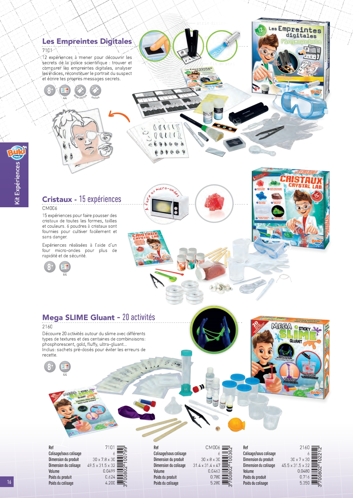 Kit Empreintes Digitales - Labo de Police Scientifique