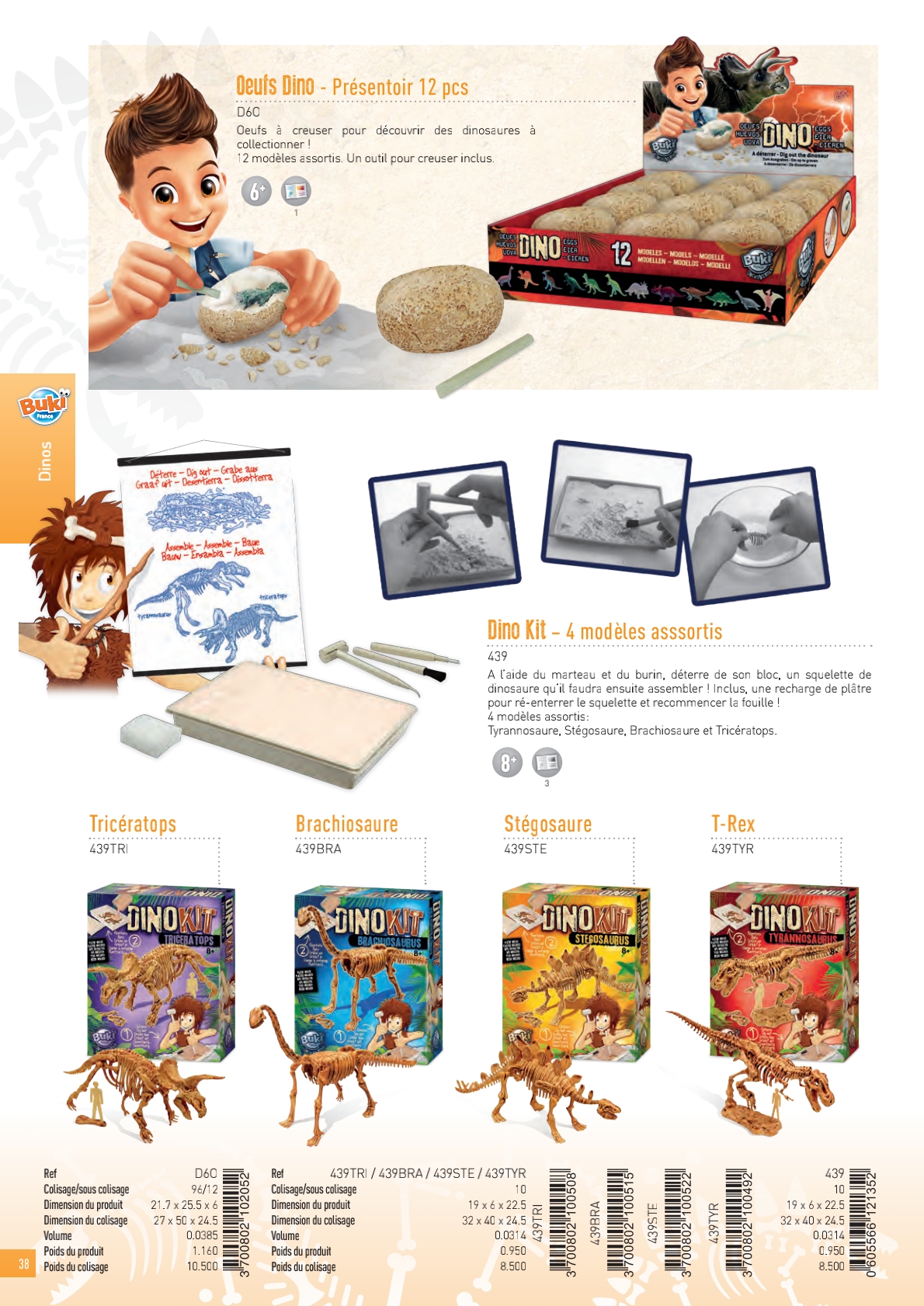 Œufs de Dinosaure à Déterrer - Pack de 12