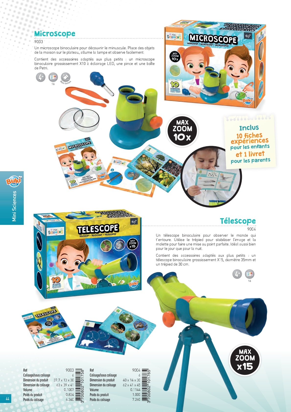 Microscope Binoculaire Enfant - Jouet Scientifique Buki