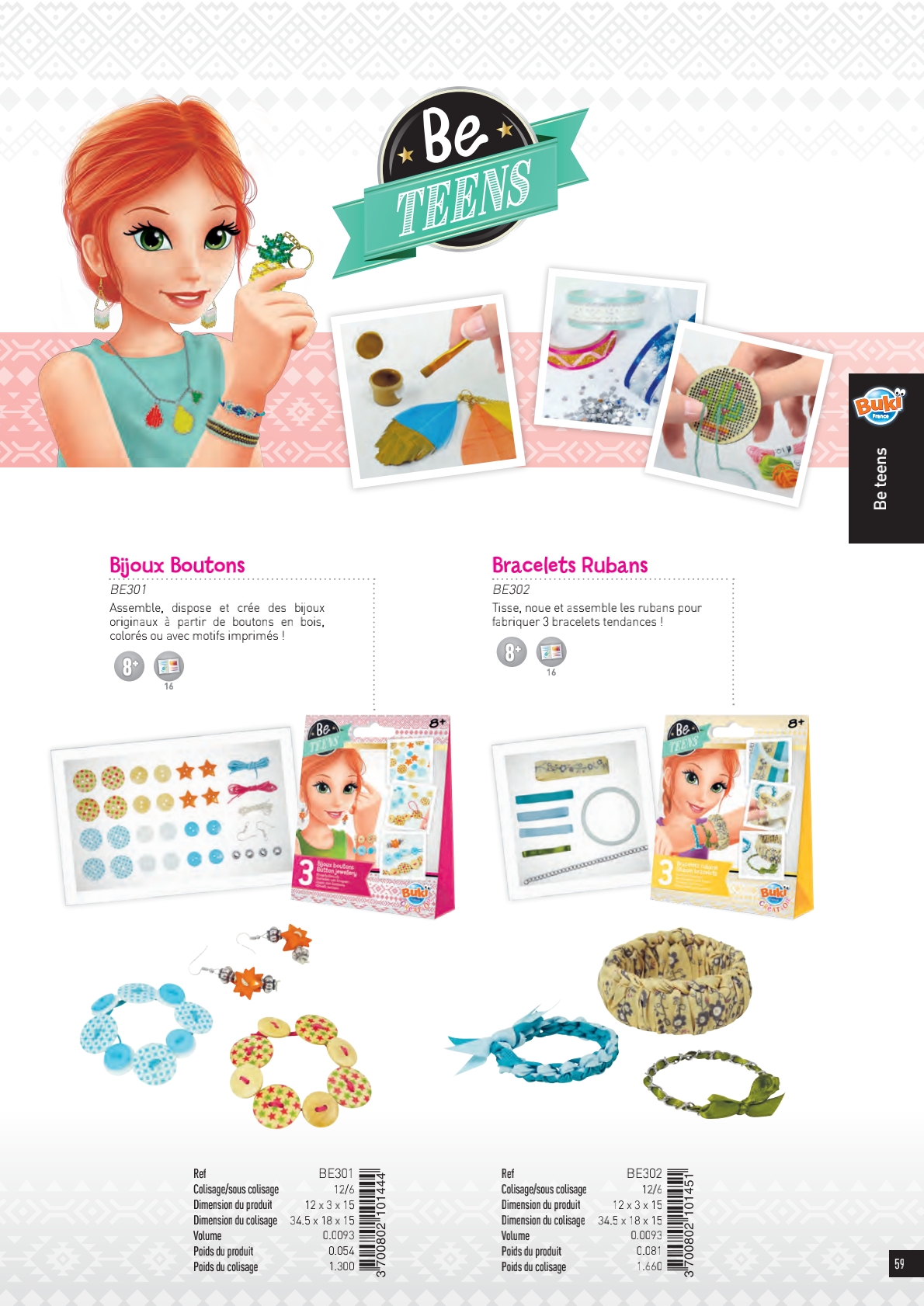 Bijoux Boutons Buki France - Jeu de Création Enfant