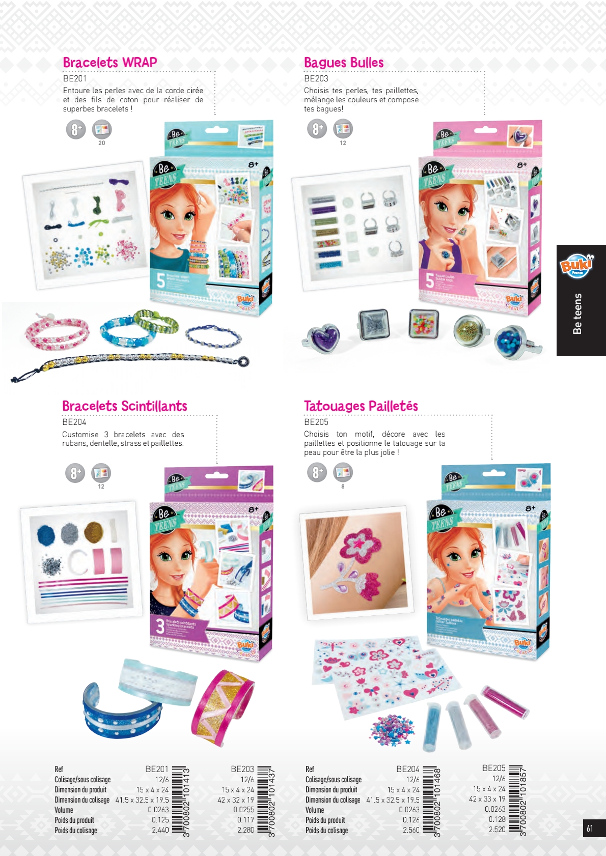 Bracelets WRAP - Kit de création de bijoux avec perles