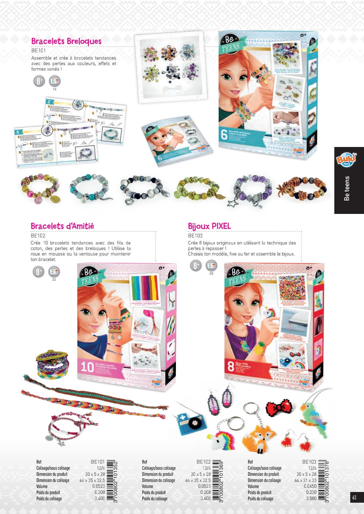 Kit Bracelets Breloques - 135 Perles et 11 Breloques