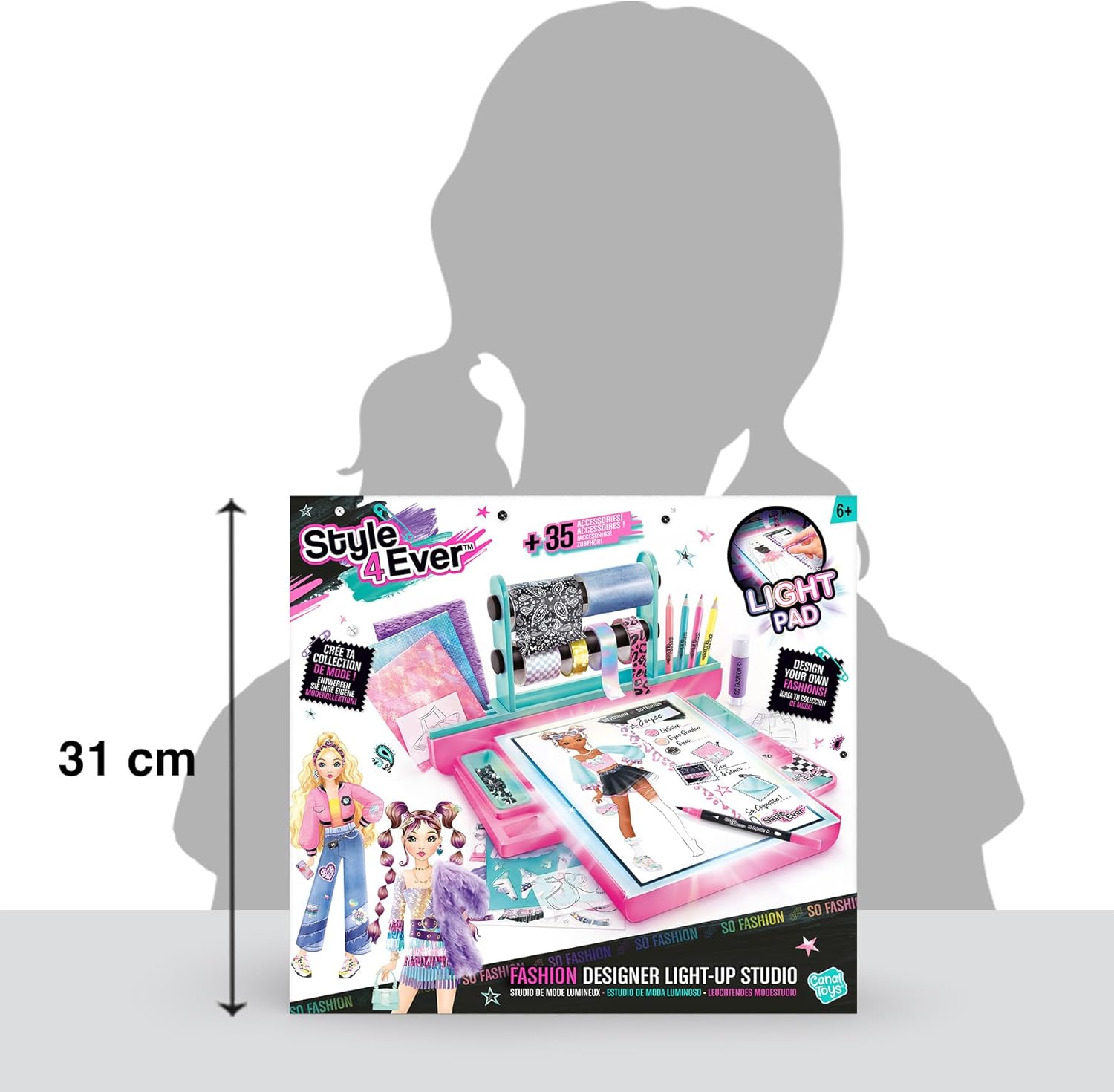 Studio de Mode Lumineux avec Tablette Rétroéclairée Fashion Designer