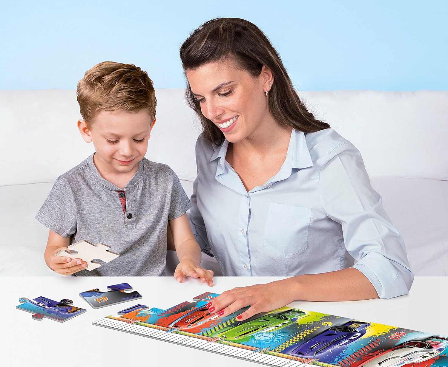 Puzzle Cars 60 pièces avec application interactive