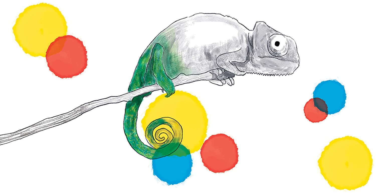 Livre en tissu caméléon coloré Clementoni