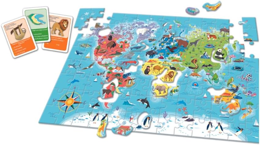 Puzzle Éducatif À la Découverte du Monde - Planisphère Clementoni
