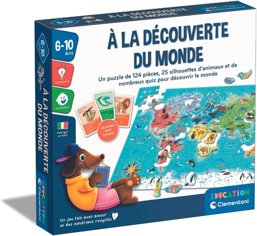 Puzzle Éducatif À la Découverte du Monde Clementoni