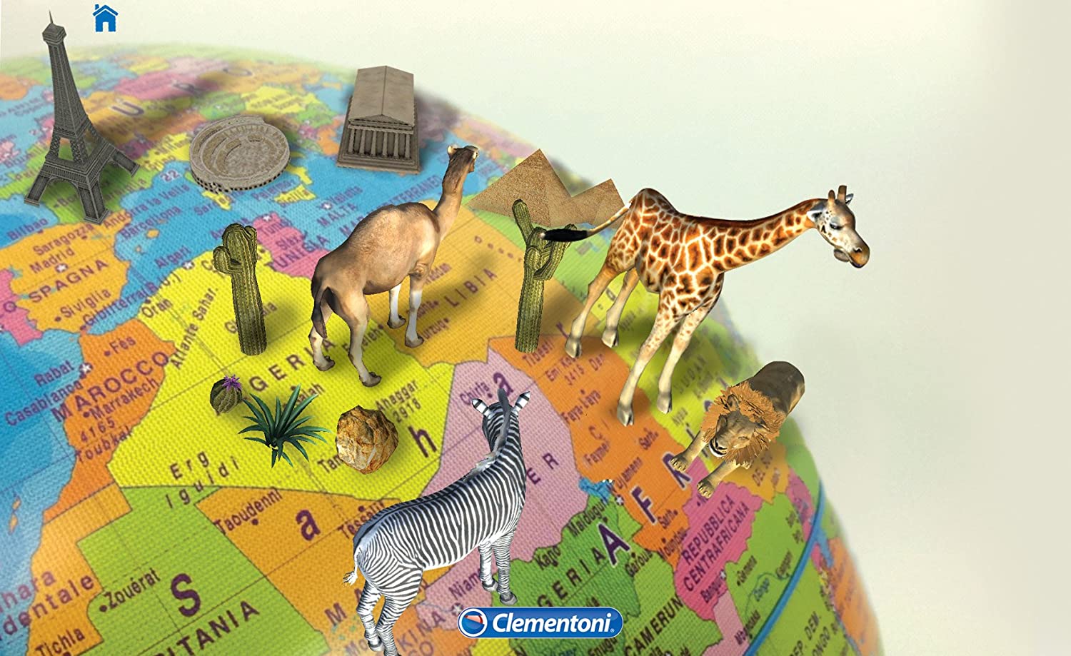 Globe interactif Exploraglobe - Jeu éducatif Clementoni