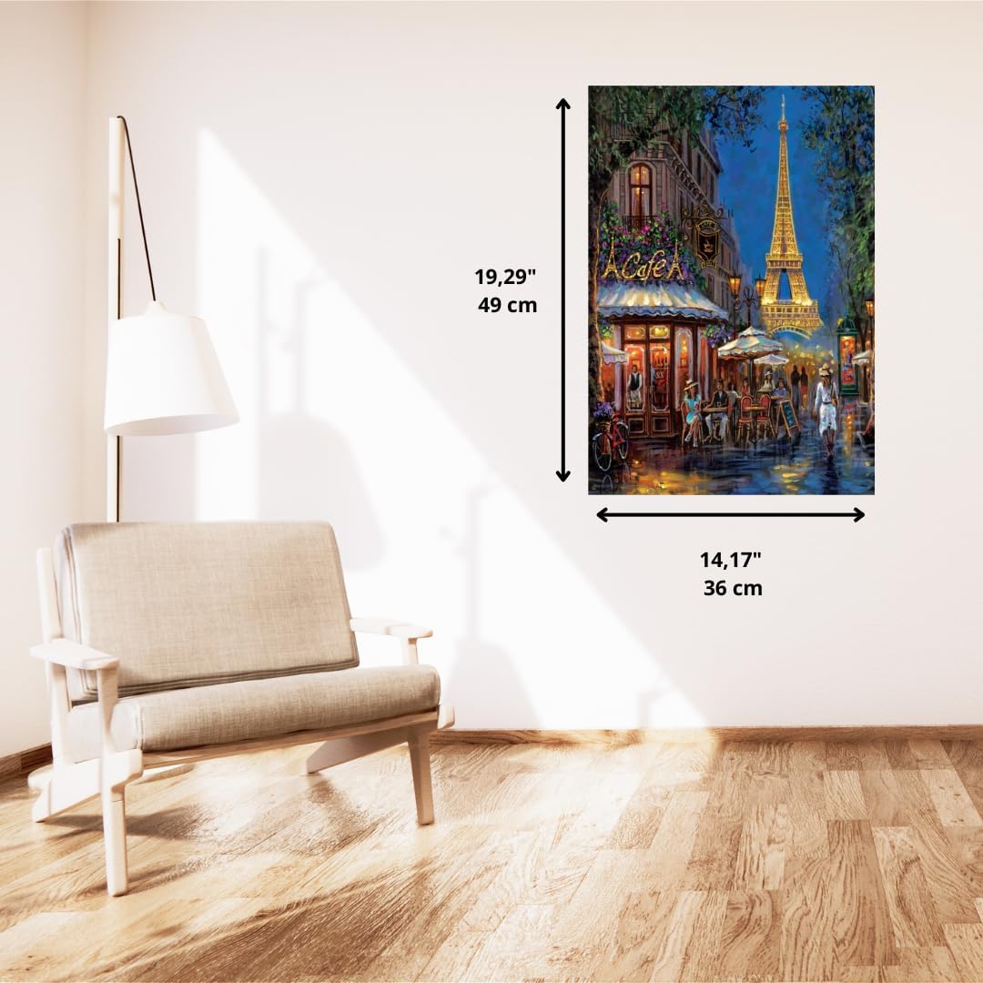 Puzzle Night at The Eiffel Café 500 pièces