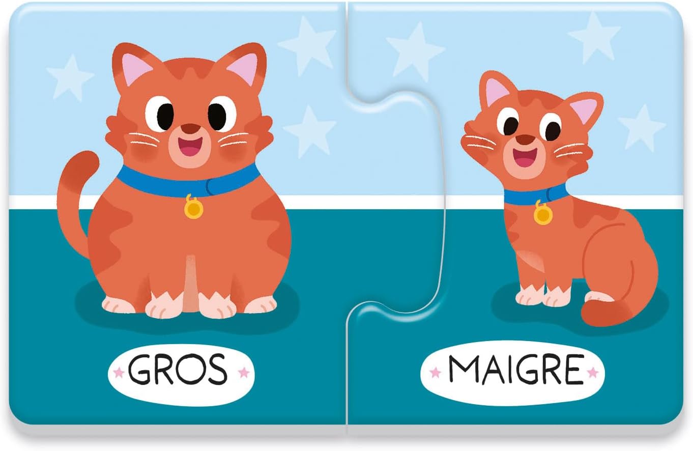 Puzzle Éducatif Les Contraires - 16 Mini-Puzzles Clementoni