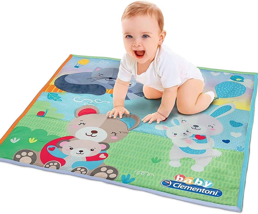 Tapis d'Éveil Matelassé Clementoni Baby Friends - Motifs Animaux
