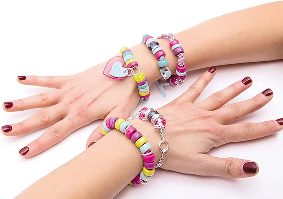 Kit Bracelets Perles Arc-en-Ciel Clementoni
