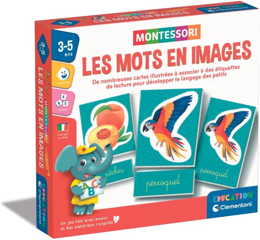 Jeu Montessori Les Mots en Images - Apprentissage ludique