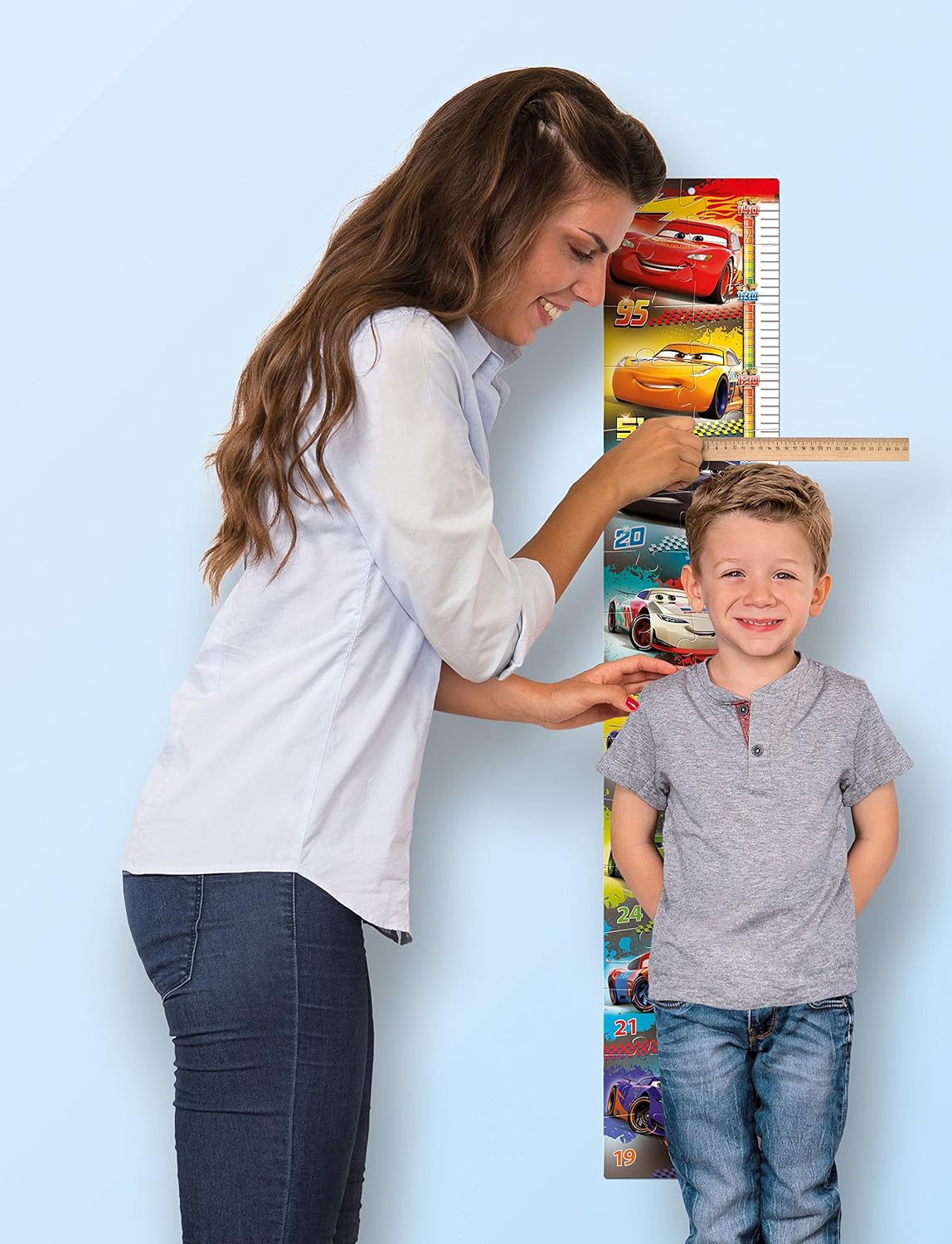 Puzzle Toise Murale Cars - Mesurez-moi Clementoni