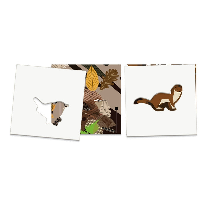 Cartes Tactiles Animaux et Nature - Jeu Montessori Clementoni