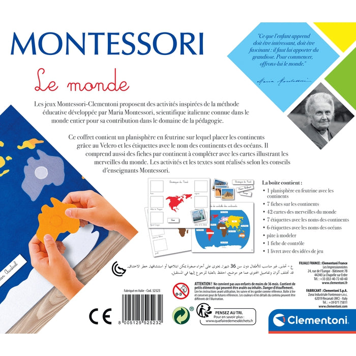 Coffret Montessori Le Monde - Jeux Éducatifs
