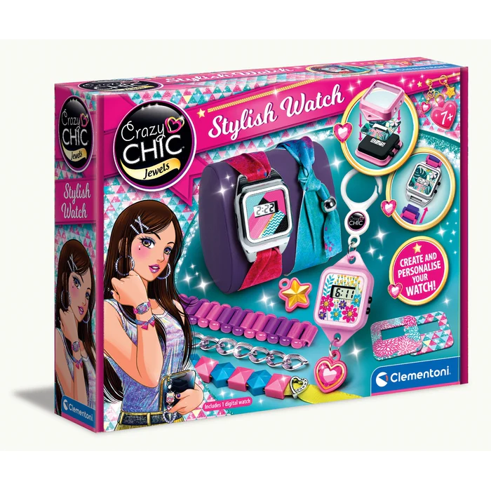 Coffret créatif Crazy Chic - Fabrication de bracelets et montre digitale