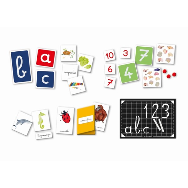 Coffret Apprentissage Sensoriel Alphabet et Chiffres