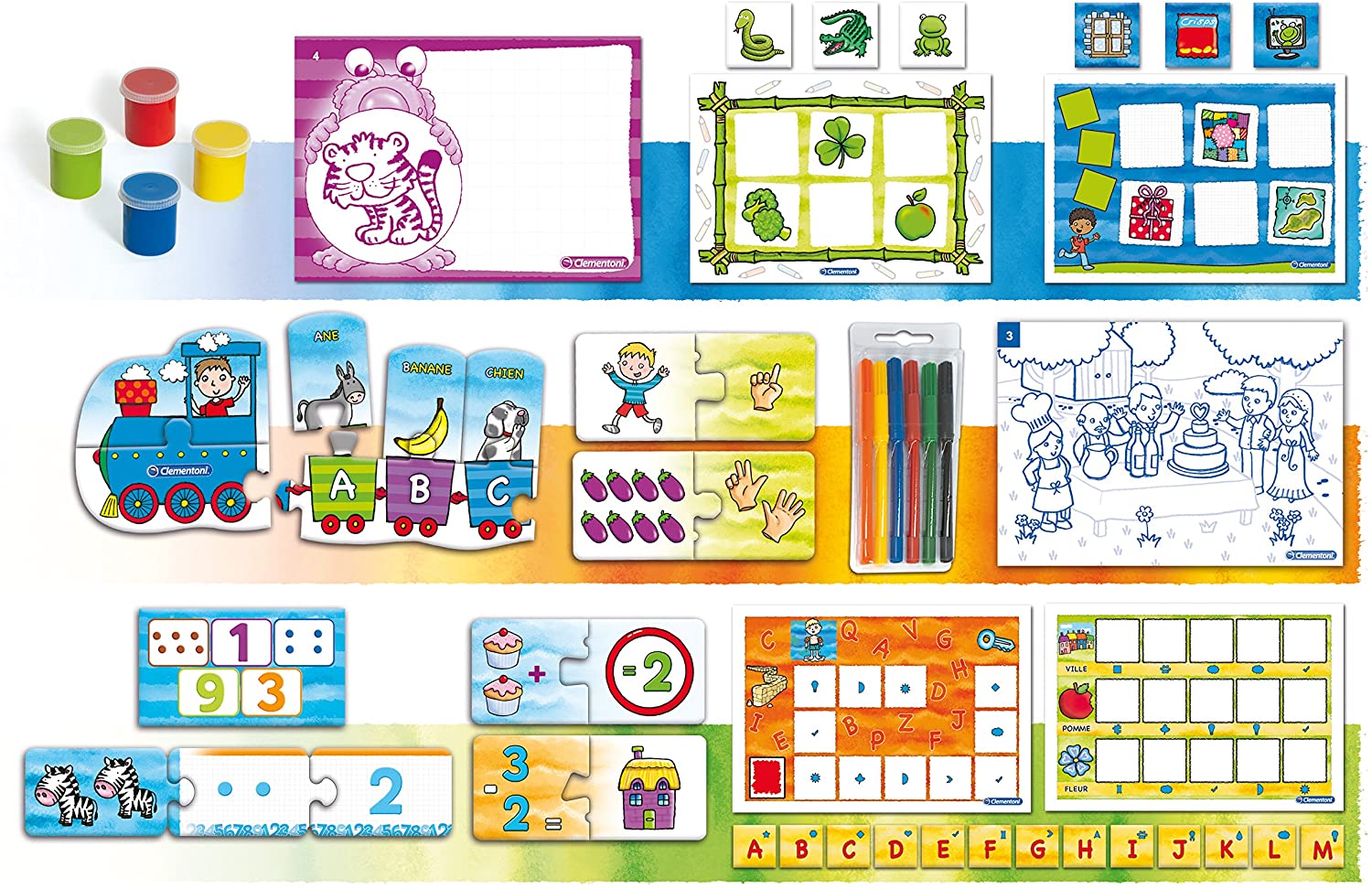 La Maternelle - Jeu éducatif 11 en 1 Clementoni