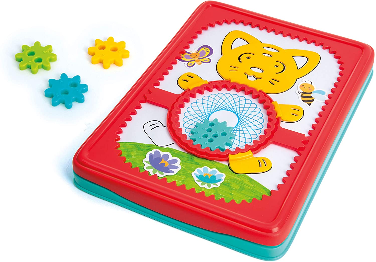 Tableau magnétique Spirales Animaux avec 55 billes et stylet
