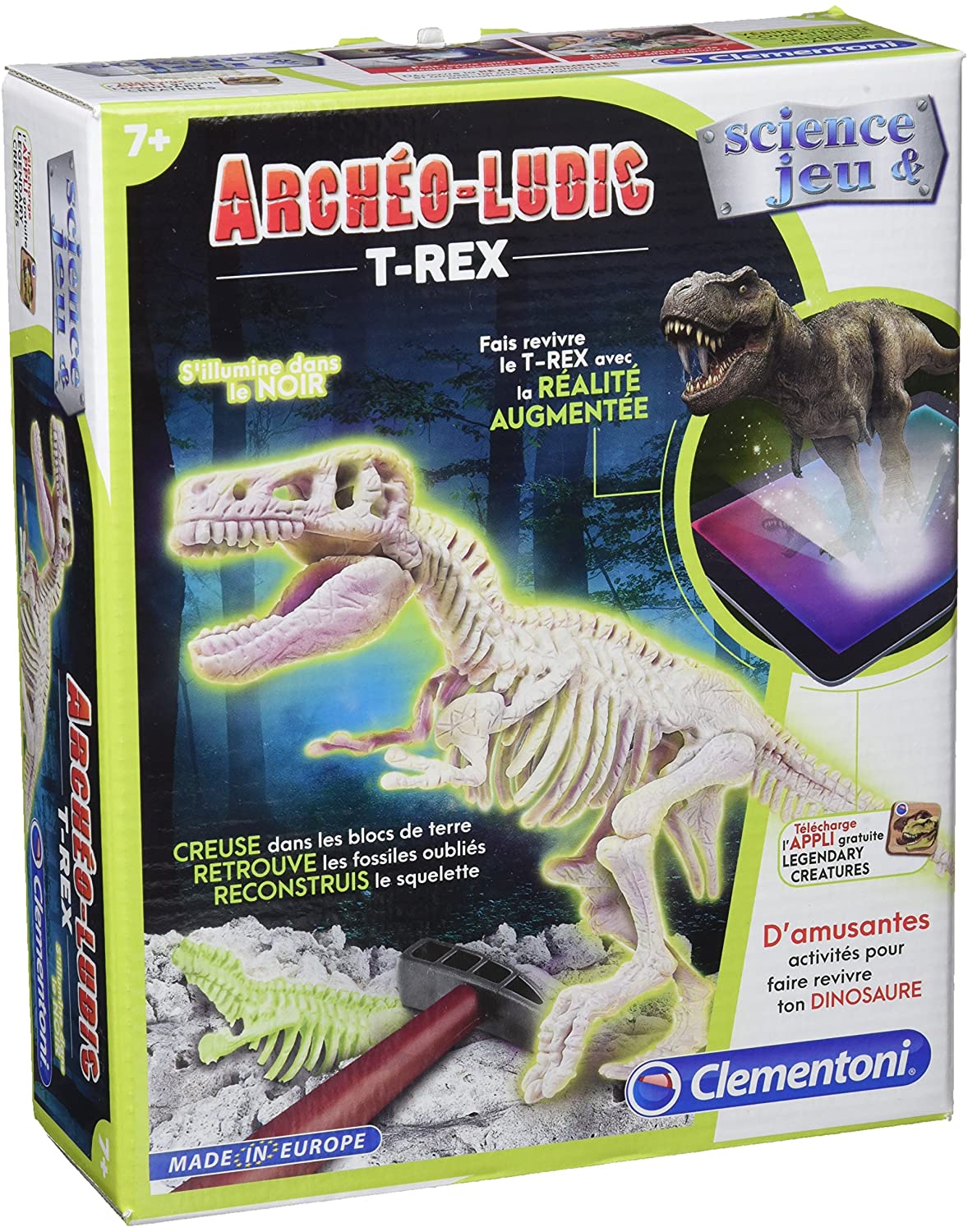 Archéo-Ludic T-Rex - Kit de paléontologue avec réalité augmentée