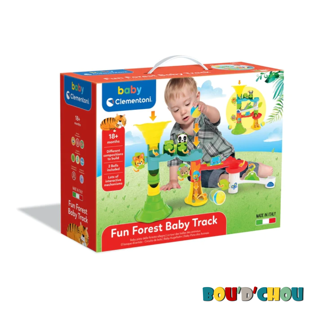 Piste de jeu Fun Forest Baby Track - Circuit de voitures Clementoni