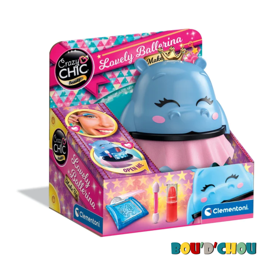 Poupée Ballerina Crazy Chic - Kit de Maquillage Hippopotame