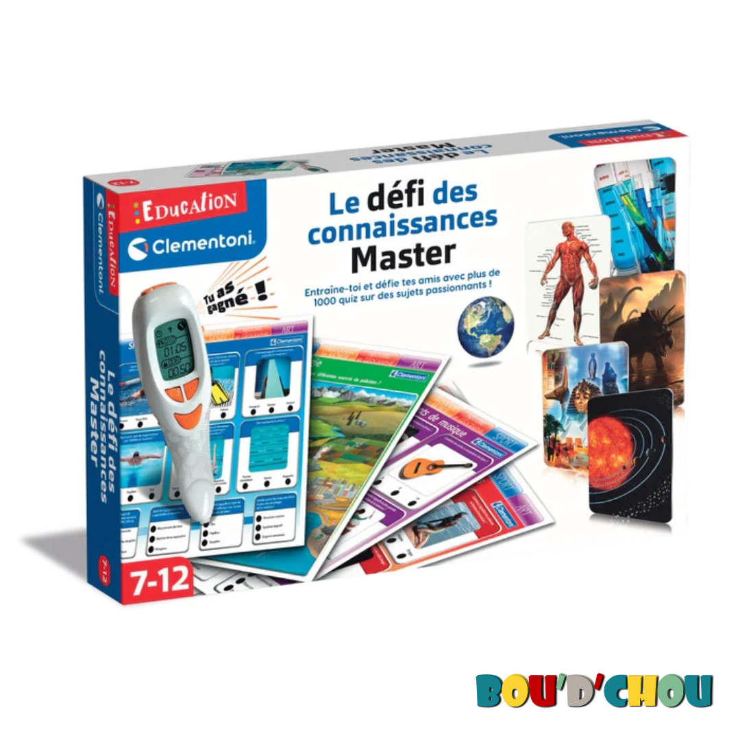 Le Défi des Connaissances Master - Jeu éducatif avec stylo magique Clementoni