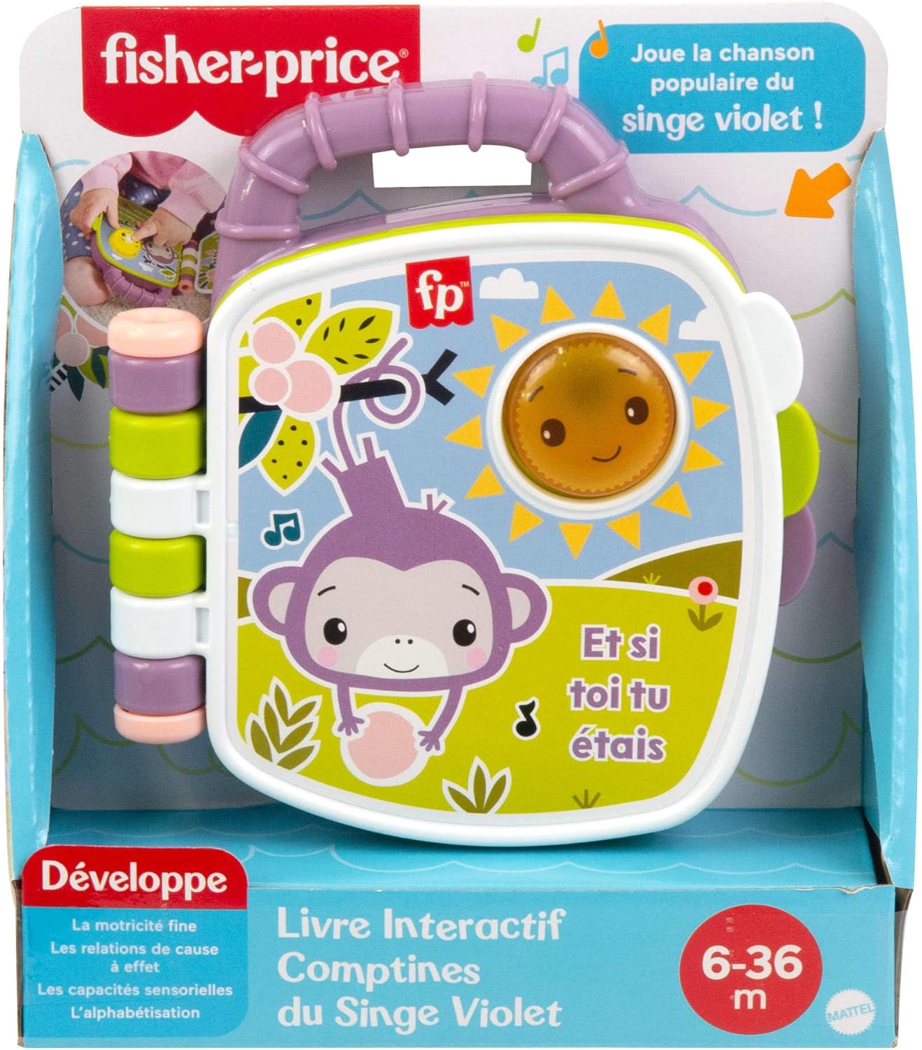 Livre Interactif Singe Violet Fisher Price