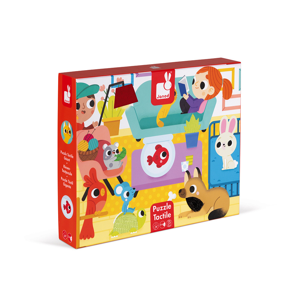 Puzzle Tactile Les Animaux Domestiques 20 Pcs (1)