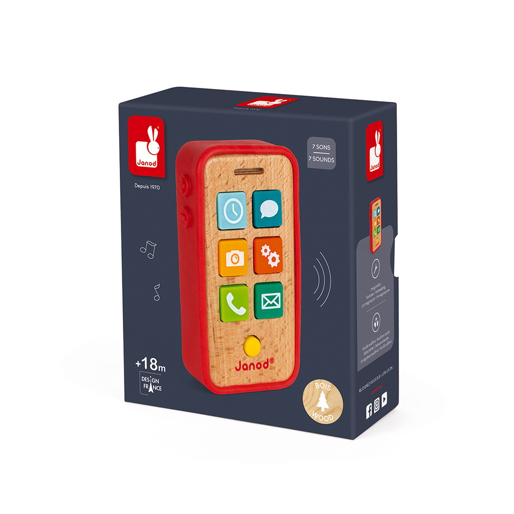 Telephone Sonore Bois Et Silicone (5)