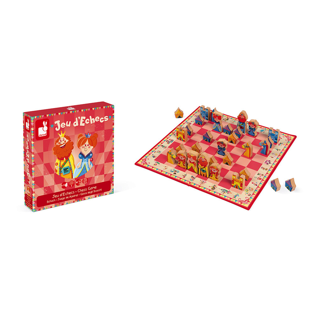 Jeu D Echecs Carrousel Bois Et Carton (2)