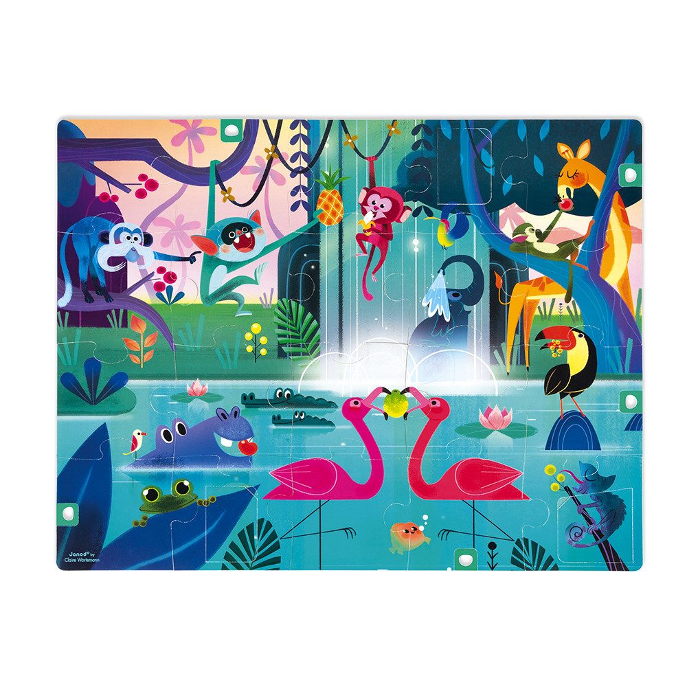 Puzzle Surprise Festin Dans La Jungle 20 Pcs (1)