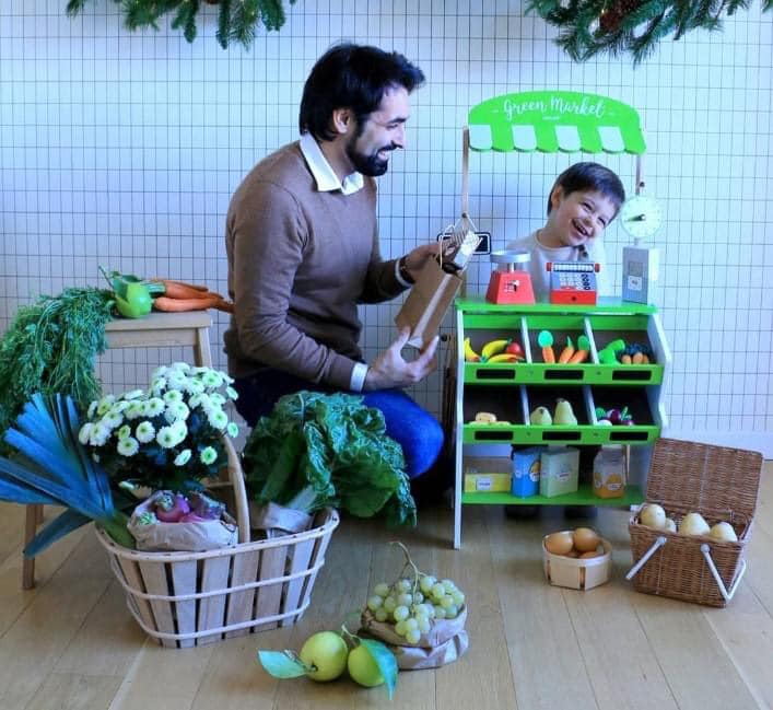 Épicerie Green Market Janod - Jeu d'imitation en bois
