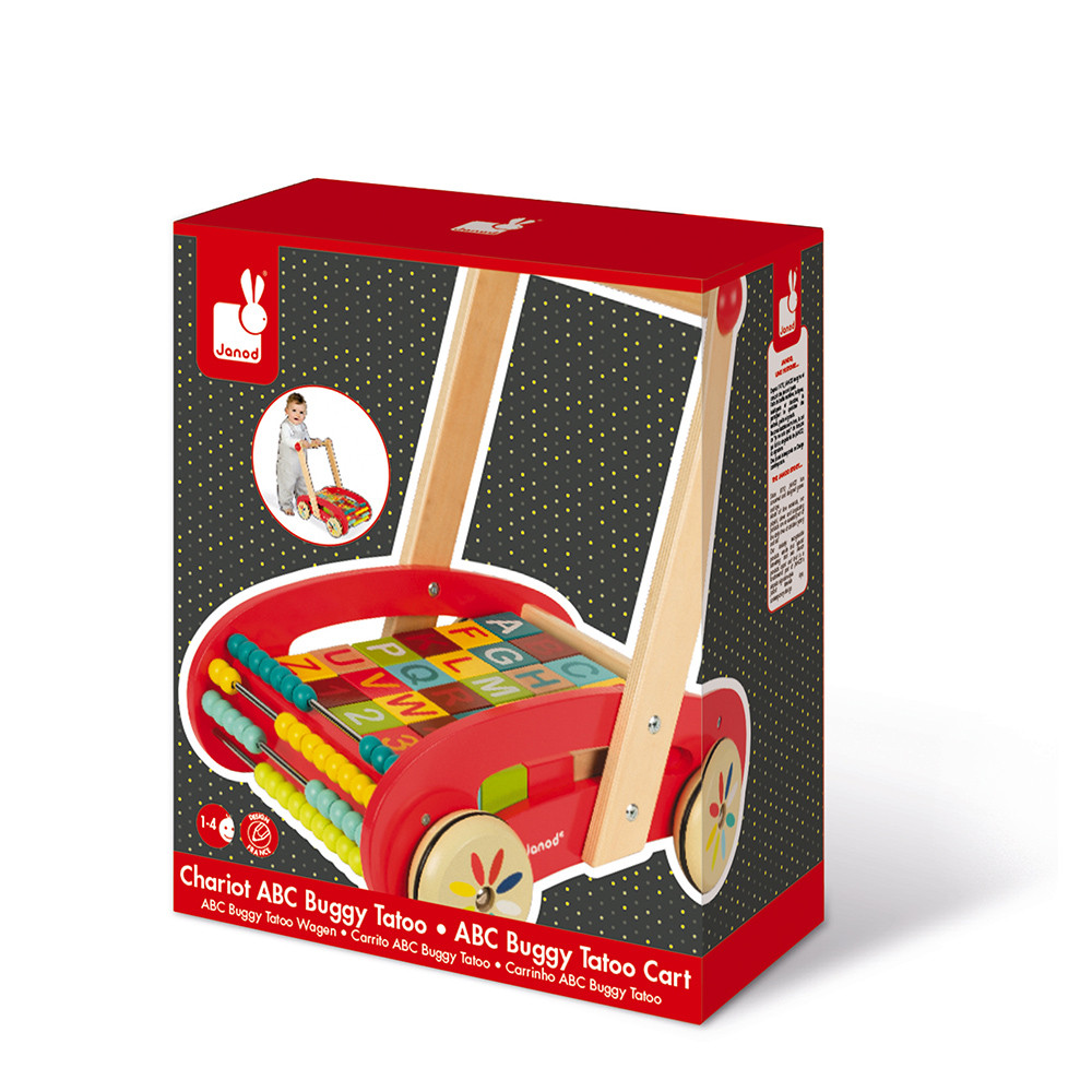 Chariot Abc Buggy Tatoo 30 Cubes Bois (5)
