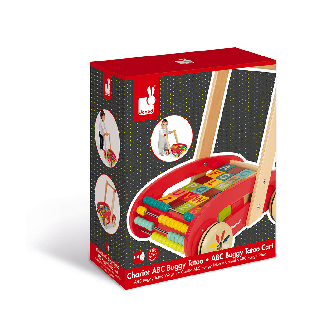 Chariot Abc Buggy Tatoo 30 Cubes Bois (6)