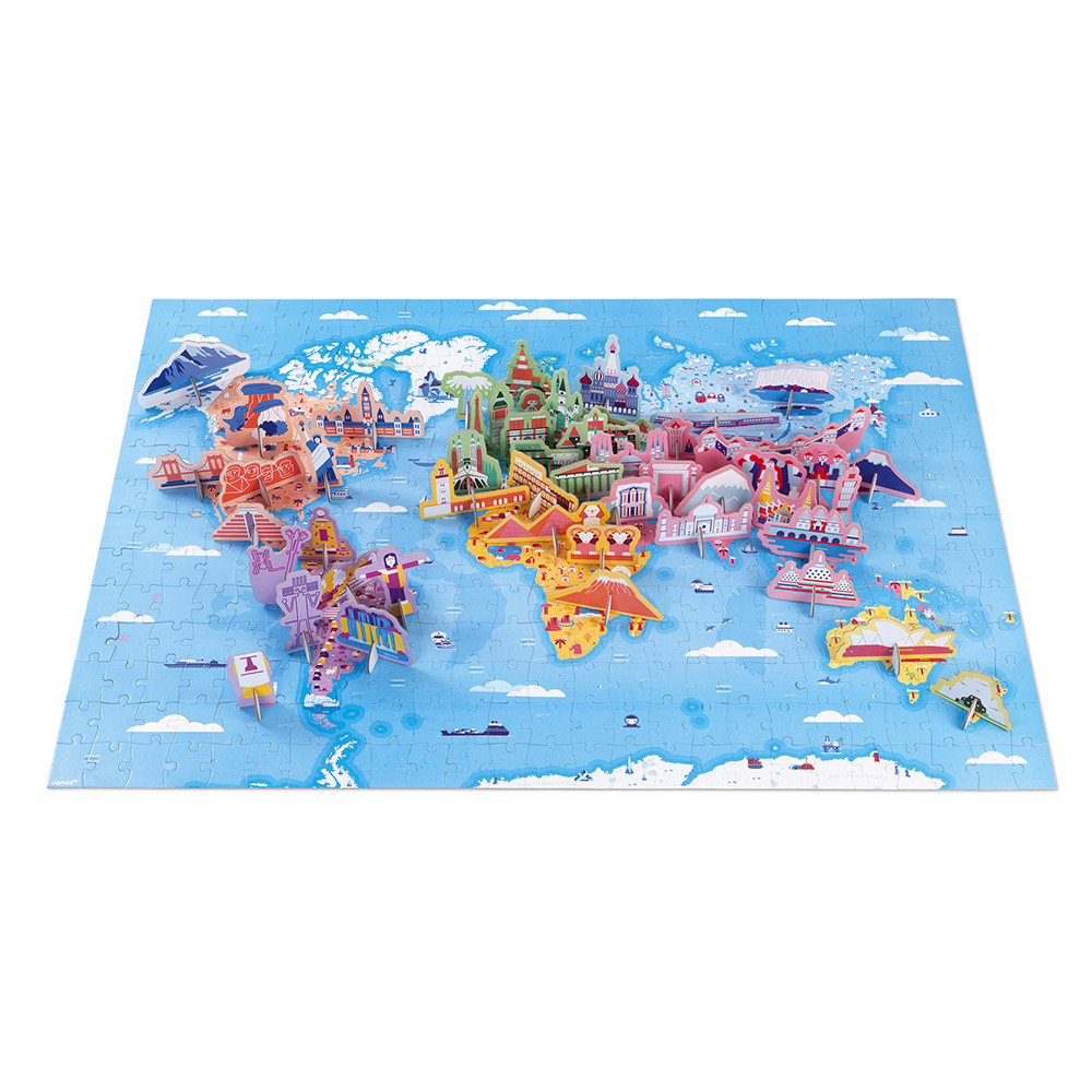 Puzzle Educatif Geant Curiosites Du Monde 350 Pcs (1)