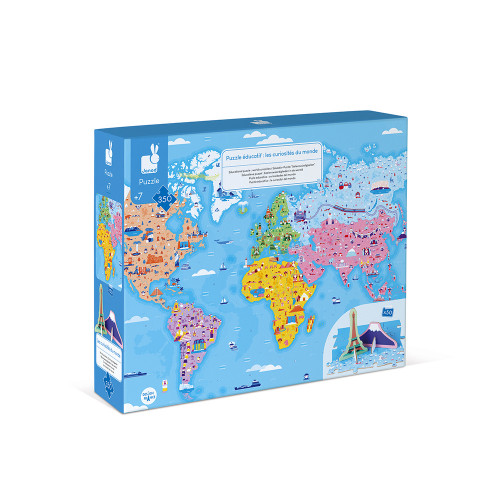Puzzle Educatif Geant Curiosites Du Monde 350 Pcs